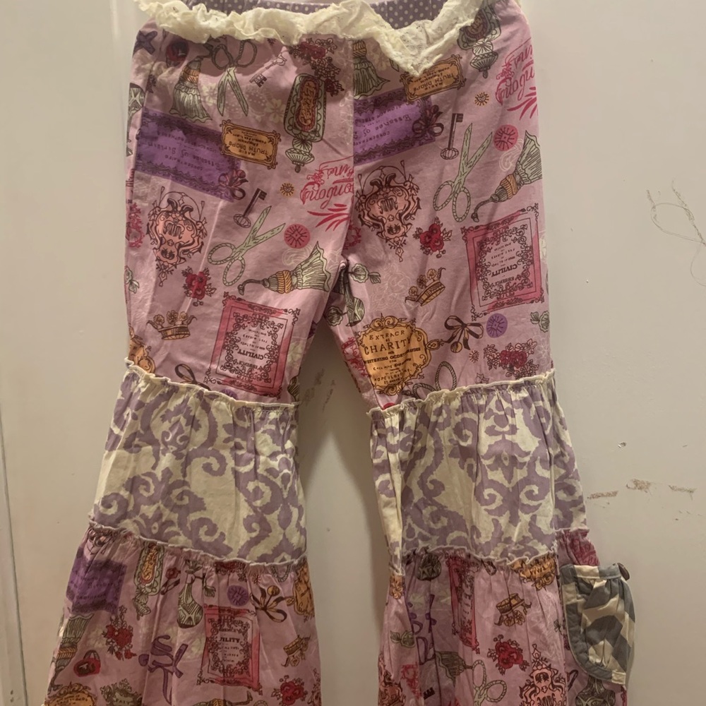 Little girls dress and pants set